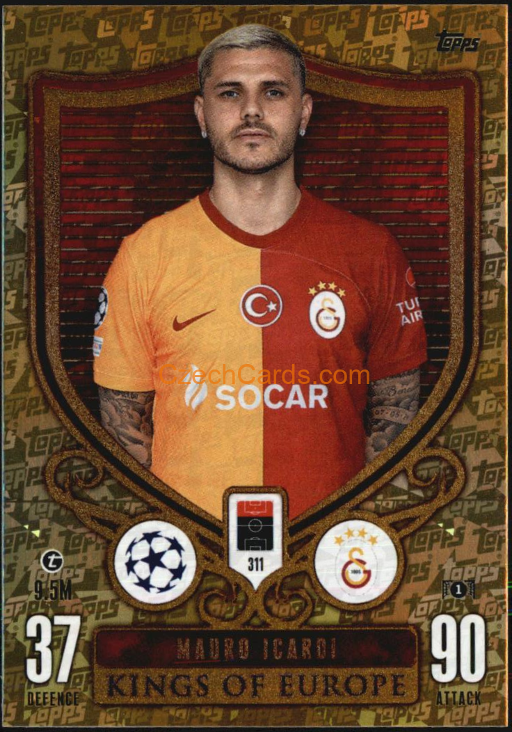 Mauro Icardi 2023/24 Topps Match Attax Extra Kings of Europe #311