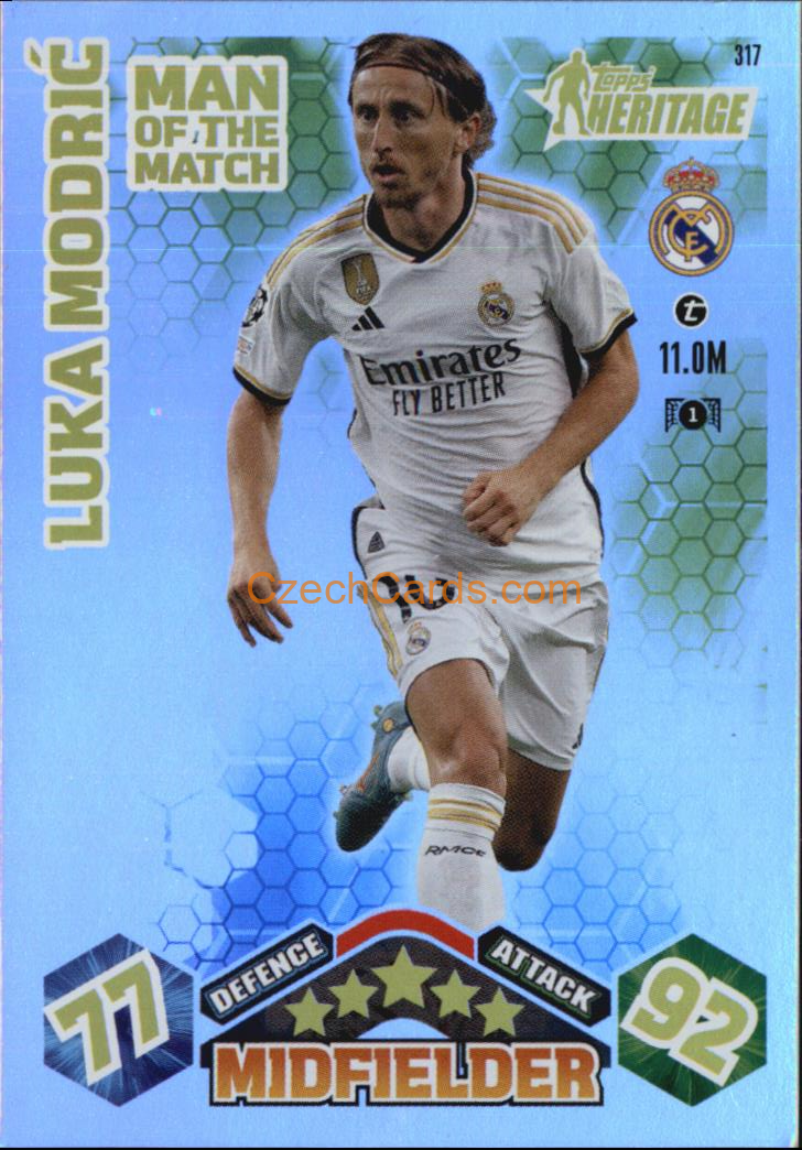Luka Modrić 2023/24 Topps Match Attax Extra Heritage #317
