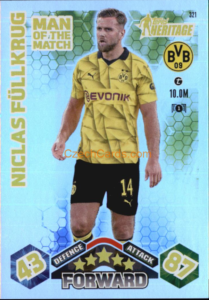 Niclas Füllkrug 2023/24 Topps Match Attax Extra Heritage #321