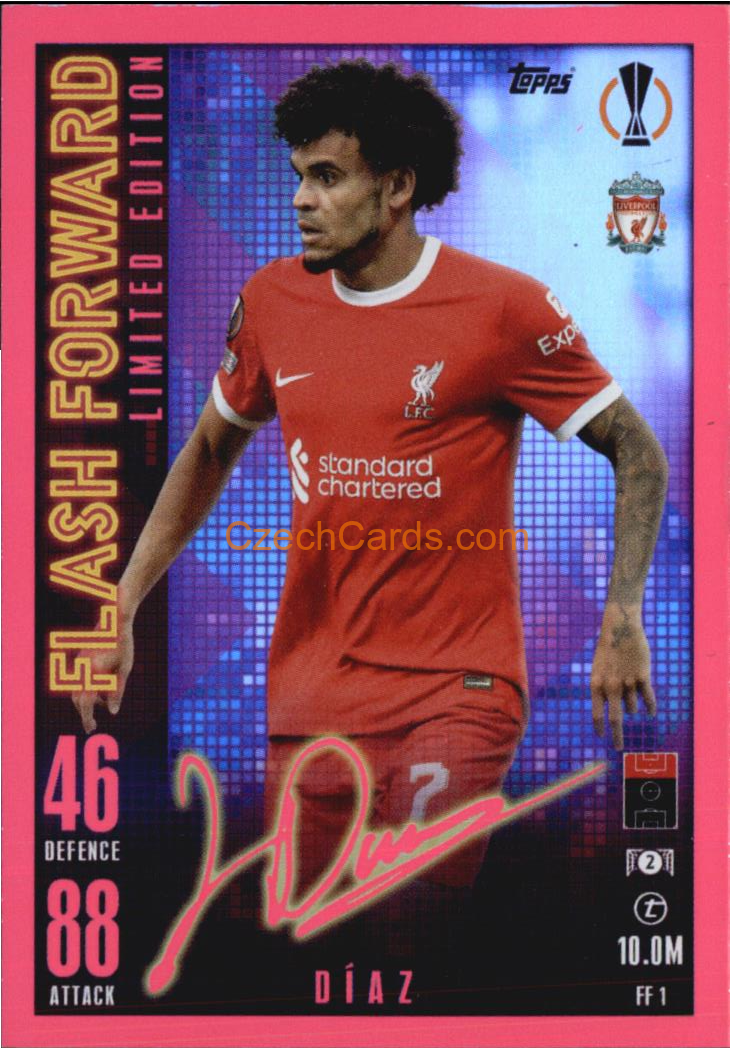 Luis Díaz 2023/24 Topps Match Attax Extra Flash Forward Limited Edition #FF1