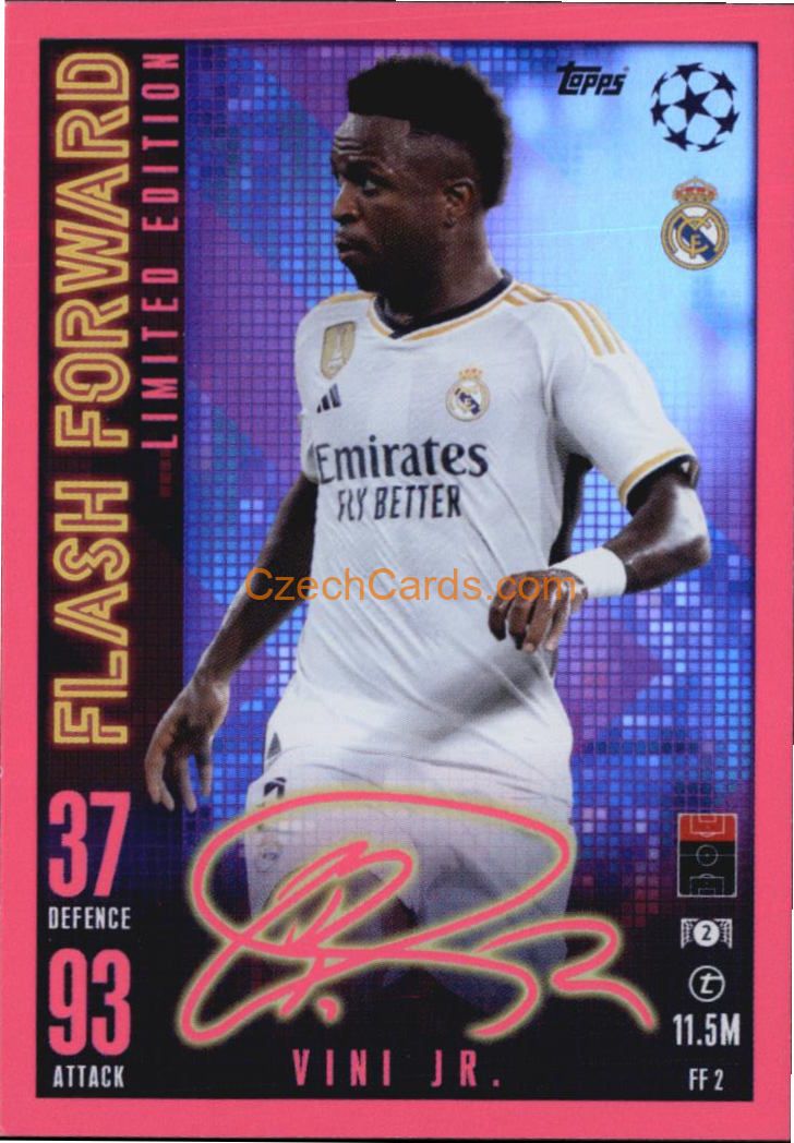 Vinicius Jr. 2023/24 Topps Match Attax Extra Flash Forward Limited Edition #FF2