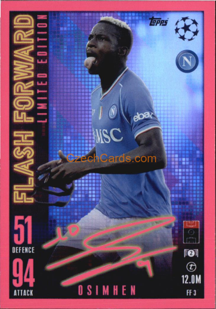 Victor Osimhen 2023/24 Topps Match Attax Extra Flash Forward Limited Edition #FF3