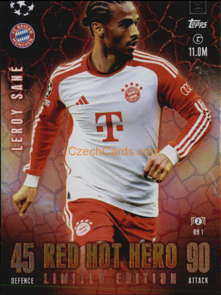 Leroy Sané 2023/24 Topps Match Attax Extra Red Hot Limited #RH1