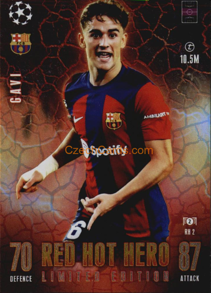 Gavi 2023/24 Topps Match Attax Extra Red Hot Limited #RH2