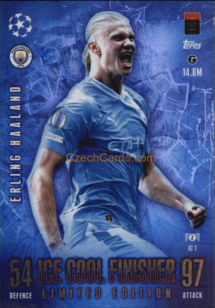 Erling Haaland 2023/24 Topps Match Attax Extra Ice Cool Finisher #IC1