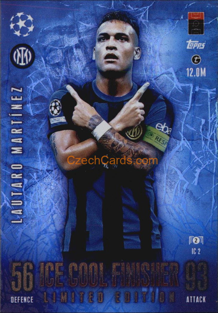 Lautaro Martínez 2023/24 Topps Match Attax Extra Ice Cool Finisher #IC2