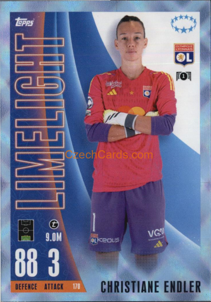 Christiane Endler 2023/24 Topps Match Attax Extra Crystal Parallel #170