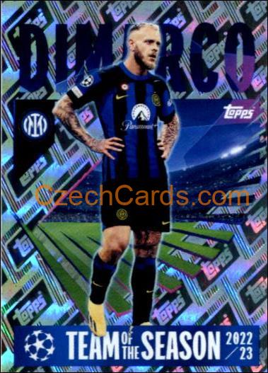 Federico Dimarco 2023/24 Topps Champions League sticker shiny #8