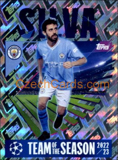 Bernardo Silva 2023/24 Topps Champions League sticker shiny #12