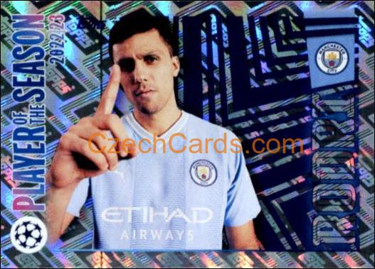 Rodri 2023/24 Topps Champions League sticker shiny #15
