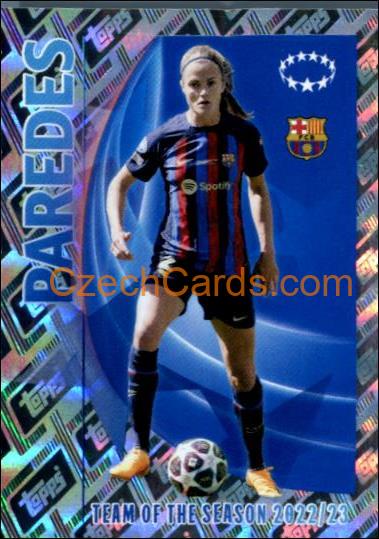 Irene Paredes 2023/24 Topps Champions League sticker shiny #18