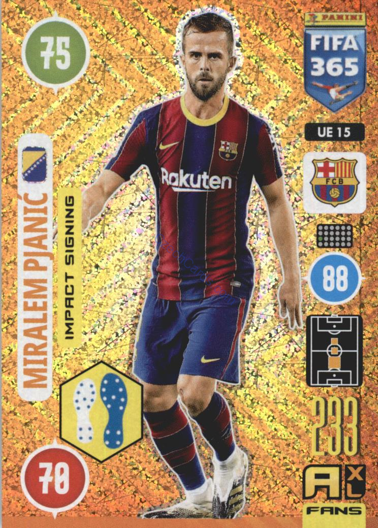 Miralem Pjanić 2021 FIFA 365 Adrenalyn  Impact Signing #UE15