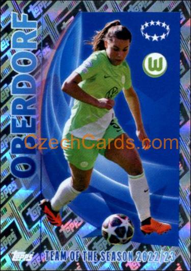 Lena Oberdorf 2023/24 Topps Champions League sticker shiny #22
