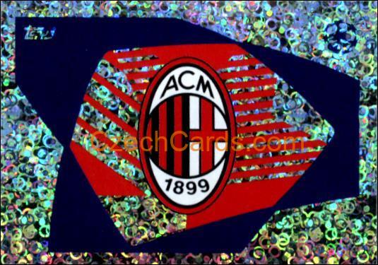 Club Logo AC Milan 2023/24 Topps Champions League sticker foil #28