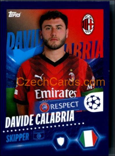 Davide Calabria 2023/24 Topps Champions League sticker #30