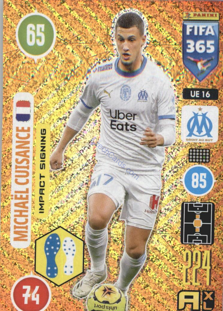 Michaël Cuisance 2021 FIFA 365 Adrenalyn  Impact Signing #UE16