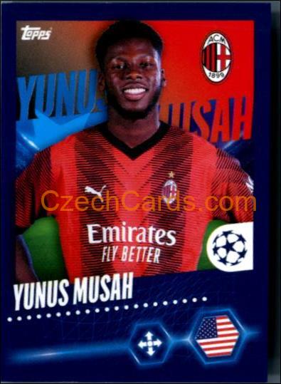 Yunus Musah 2023/24 Topps Champions League sticker #37
