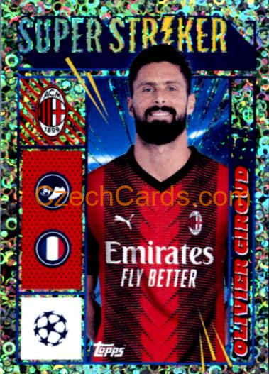 Olivier Giroud 2023/24 Topps Champions League sticker foil #41