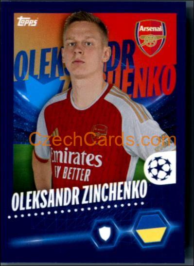 Oleksandr Zinchenko 2023/24 Topps Champions League sticker #52