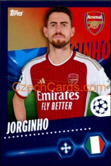 Jorginho 2023/24 Topps Champions League sticker #54