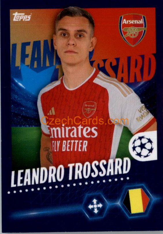 Leandro Trossard 2023/24 Topps Champions League sticker #55
