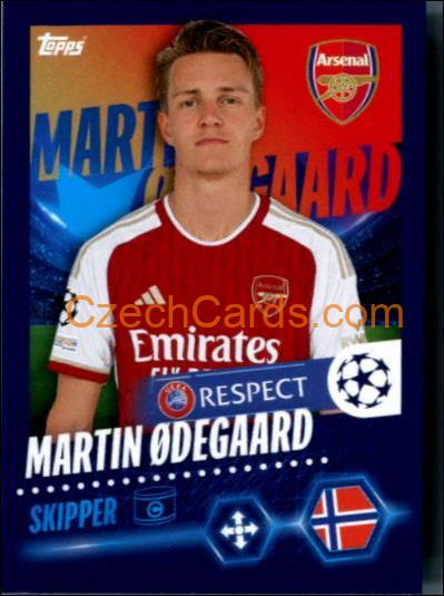 Martin Ødegaard 2023/24 Topps Champions League sticker #57