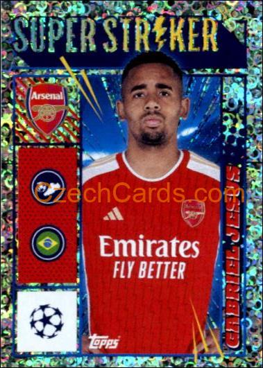 Gabriel Jesus 2023/24 Topps Champions League sticker foil #60