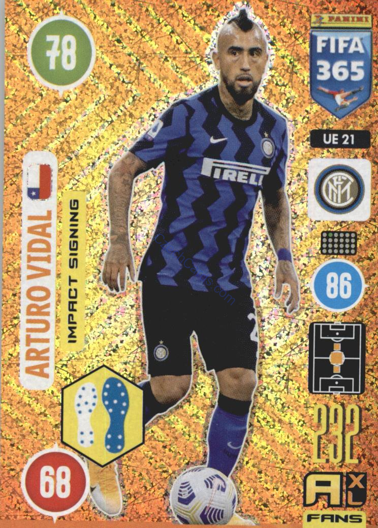 Arturo Vidal 2021 FIFA 365 Adrenalyn  Impact Signing #UE21
