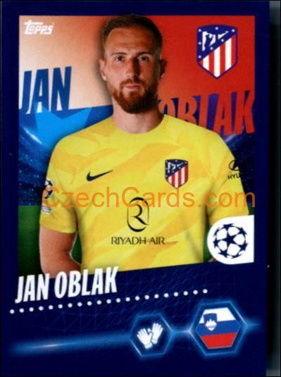 Jan Oblak 2023/24 Topps Champions League sticker #67