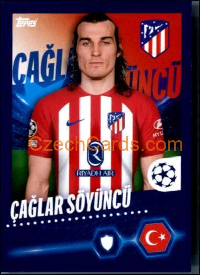Çağlar Söyüncü 2023/24 Topps Champions League sticker #72