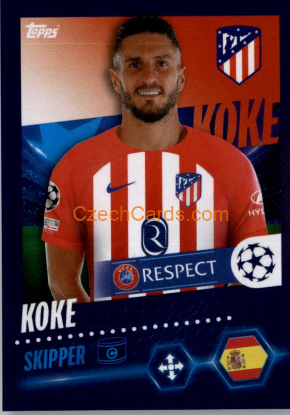 Koke 2023/24 Topps Champions League sticker #75