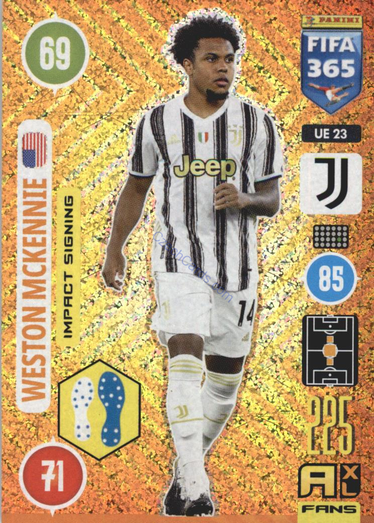 Weston McKennie 2021 FIFA 365 Adrenalyn  Impact Signing #UE23