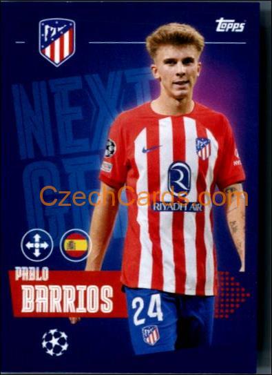 Pablo Barrios 2023/24 Topps Champions League sticker Next Gen #83
