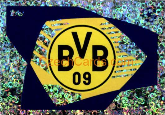 Club Logo Borussia Dortmund 2023/24 Topps Champions League sticker foil #85