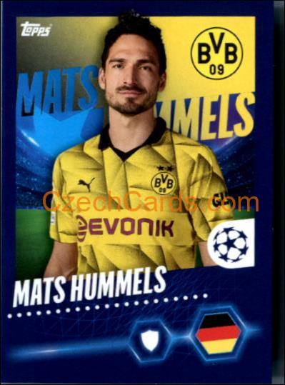 Mats Hummels 2023/24 Topps Champions League sticker #88