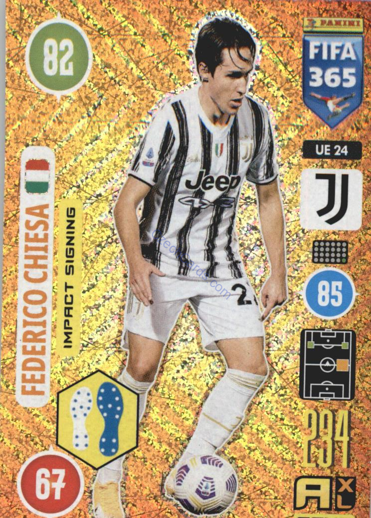 Federico Chiesa 2021 FIFA 365 Adrenalyn  Impact Signing #UE24