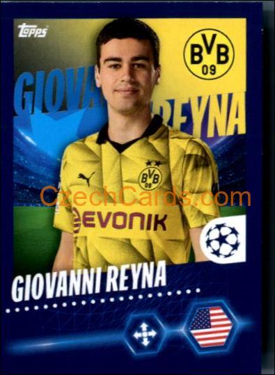 Giovanni Reyna 2023/24 Topps Champions League sticker #96