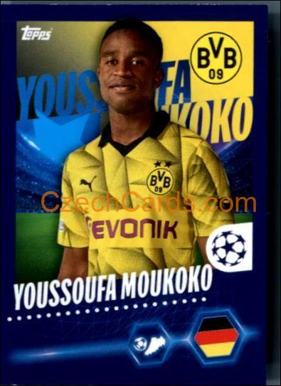 Youssoufa Moukoko 2023/24 Topps Champions League sticker #99