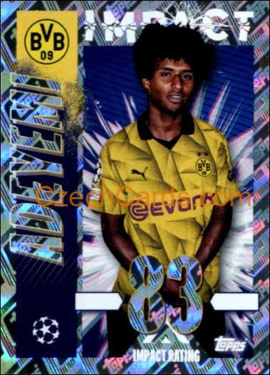 Karim Adeyemi 2023/24 Topps Champions League sticker Impact shiny #103