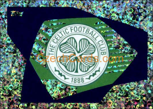 Club Logo Celtic FC 2023/24 Topps Champions League sticker foil #104