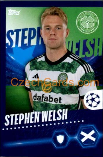 Stephen Welsh 2023/24 Topps Champions League sticker #108
