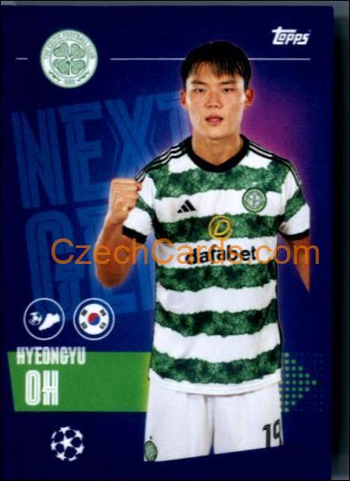 Hyeongyu Oh 2023/24 Topps Champions League sticker Next Gen #121