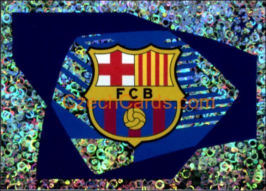 Club Logo FC Barcelona 2023/24 Topps Champions League sticker foil #123