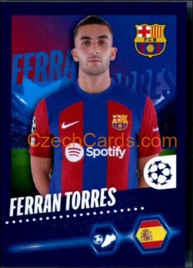 Ferran Torres 2023/24 Topps Champions League sticker #137