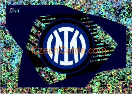 Club Logo Inter 2023/24 Topps Champions League sticker foil #161