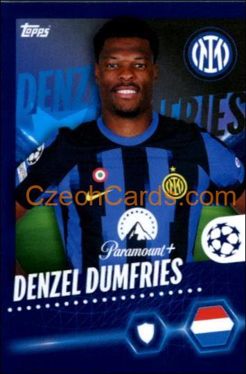 Denzel Dumfries 2023/24 Topps Champions League sticker #163
