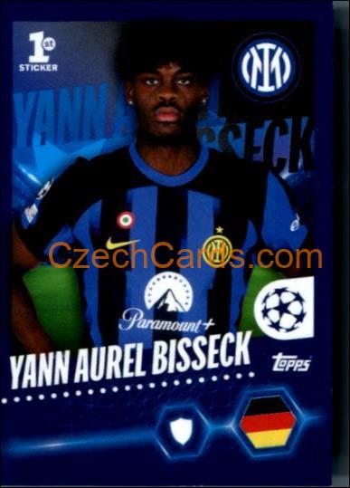 Yann Aurel Bisseck 2023/24 Topps Champions League sticker #169