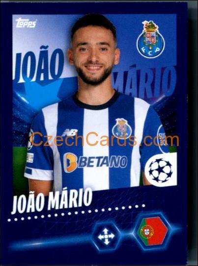 João Mário 2023/24 Topps Champions League sticker #190