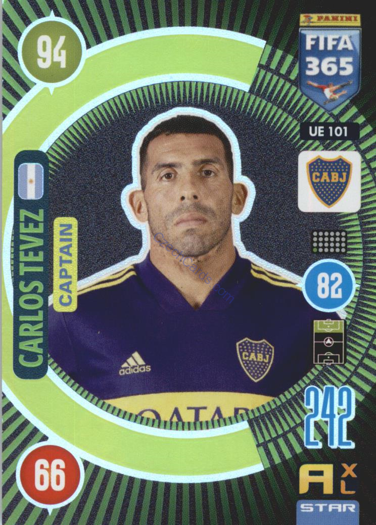 Carlos Tevez 2021 FIFA 365 Adrenalyn Captain #UE101
