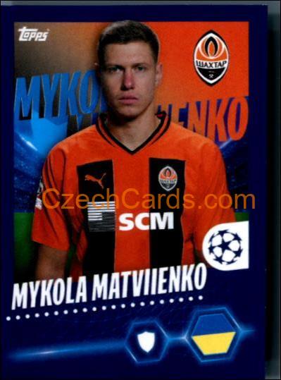 Mykola Matviyenko 2023/24 Topps Champions League sticker #222